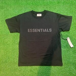 Essentials Black Short Sleeve Men's Tee